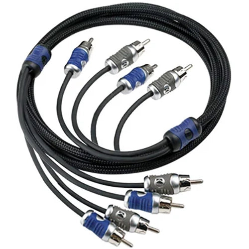 46QI44 KICKER Q-Series 4-Channel RCA Interconnects, 4.0 Meter
