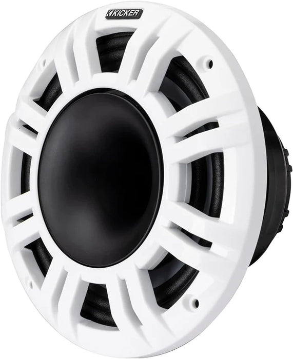 48KMXL84 KICKER KMXL Series 8" Inch Marine Horn Loaded Compression Driver w/LEDs Coaxial Speaker 4-Ohm (Pair)