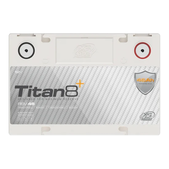 RSV-46 XS Power Battery 12V Lithium LTO Titan8 BCI Group 34 - 10,000 Watts Max 138Ah Equivalent