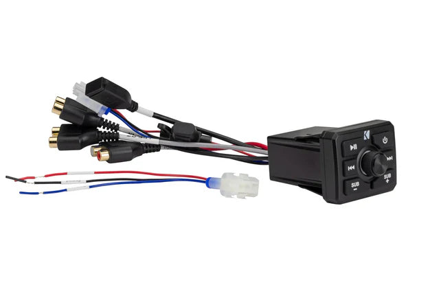 51KBTR KICKER Marine Powersports Bluetooth Streaming Receiver with Controls RCA/Sub Out Weatherproof IP66