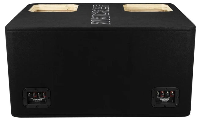 49DUL7X12 KICKER Solo-X 12" L7X Dual Subwoofer Unloaded Enclosure Ported Box