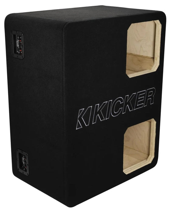 49DUL7X12 KICKER Solo-X 12" L7X Dual Subwoofer Unloaded Enclosure Ported Box