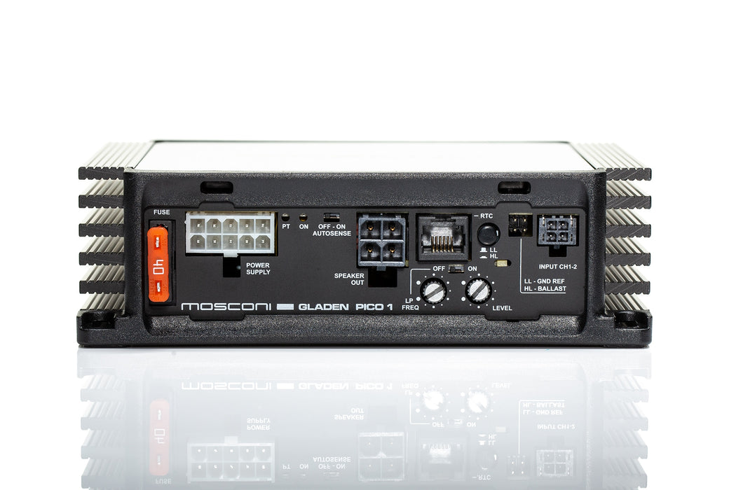 PICO 1 Mosconi Pico Line Class D Mono Subwoofer Amplifier 1x500W 4 Ohm, 1x750W 2 Ohm Car Audio Amplifier