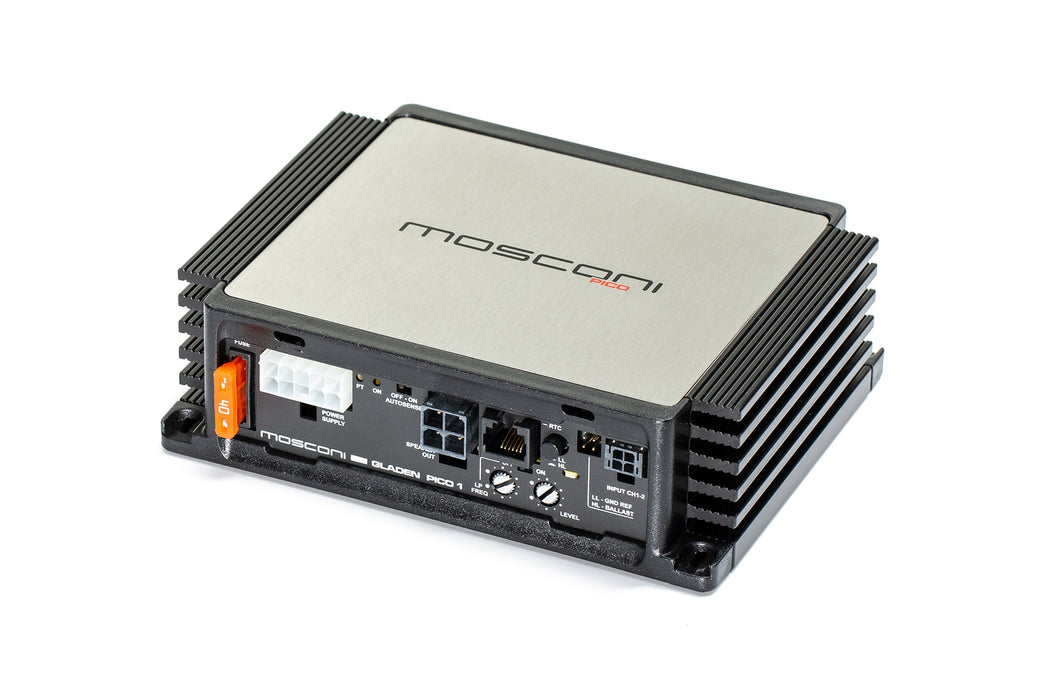 PICO 1 Mosconi Pico Line Class D Mono Subwoofer Amplifier 1x500W 4 Ohm, 1x750W 2 Ohm Car Audio Amplifier