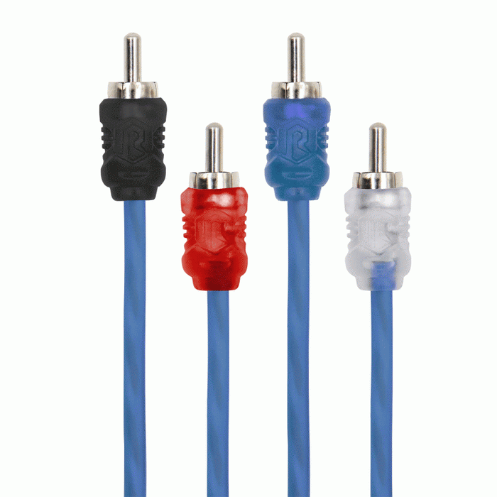 R2R174 METRA Raptor R2 Series 4-Channel RCA Audio Cable Interconnects, 17 Feet