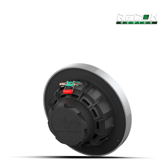 RECON 6-S Wet Sounds Recon Series 6.5" High-Output Component Style Coaxial Speakers w/ XS-Silver Grilles 60W RMS 4 Ohm (Pair)