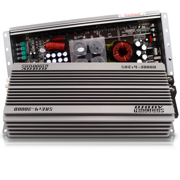 SAEv.4-3000D Sundown Audio SAEv4 Series 3000.1D Monoblock Class-D Subwoofer Amplifier 3000W RMS 1 OHM Stable