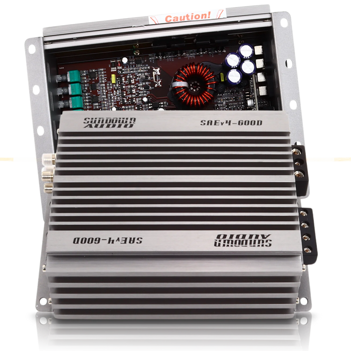 SAEv.4-600D Sundown Audio SAEv4 Series 600.1D Monoblock Class-D Subwoofer Amplifier 600W RMS 1 OHM Stable