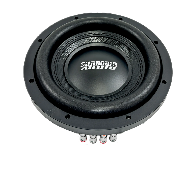 SW-SML8D2 Sundown Audio SML-Series Shallow Mount 8" inch Subwoofer Sub 300W RMS 2 Ohm DVC