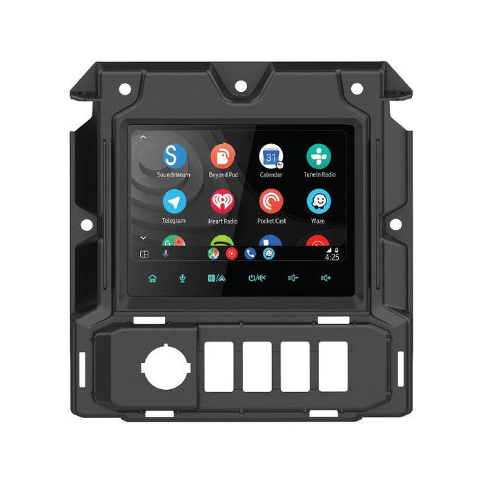 SS.1824 Precision Power Soundstream Plug-n-Play Motorcycle Audio Headunit Radio Upgrade for 2018-2024 Polaris Slingshot w/ Wireless Apple CarPlay, Android Auto, 7" LCD Touchscreen, IPx5