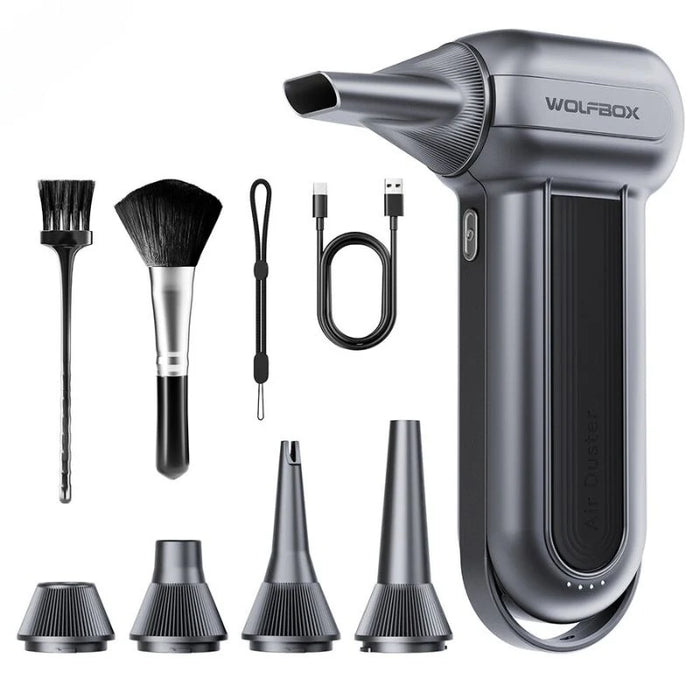 Super-Power-Turbofan-1 Wolfbox Compressed Air Duster - Super Power Electric Air Duster 150,000 RPM 185MPH 70CFM 6000mAh USB-C Rechargeable