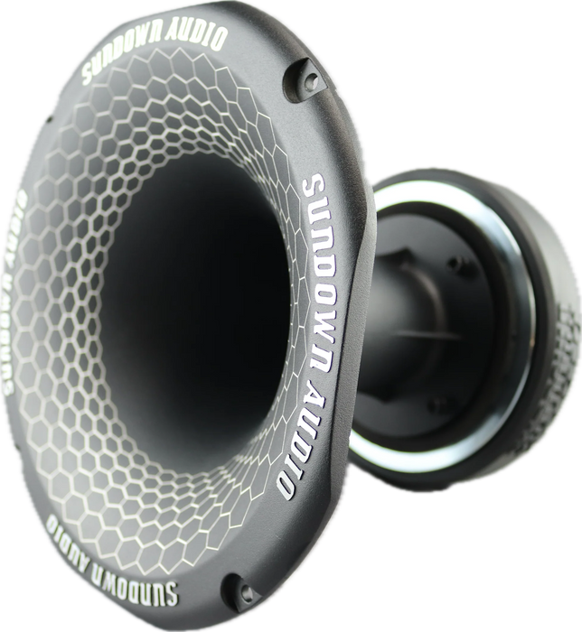 S-SHFTL Sundown Audio Tall Super Horn 2" Throat with Ferrite Magnet 110W RMS SPL PA Pro Sound High Output 4 Ohm (Single)