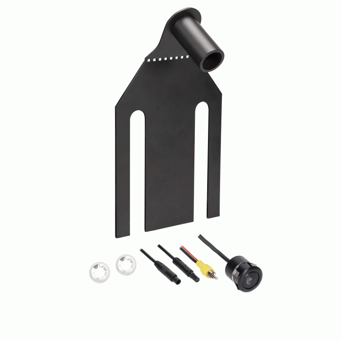 TE-JPKT METRA Jeep Wrangler Spare Tire Bracket with Flush Mount Backup Camera