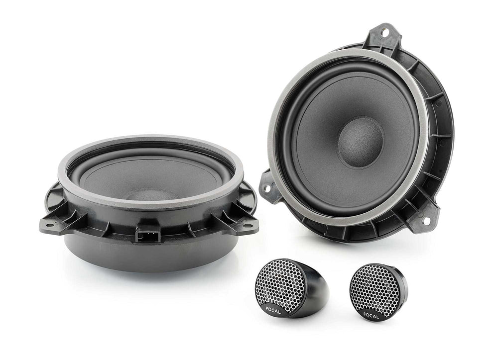 IS TOY 165 TWU Focal Inside 6.5" Polyglass 2-Way Component Speaker w/ Universal Tweeter Upgrade Kit Plug & Play Compatible with Toyota, Lexus, Subaru, 60W RMS 4 Ohm (Pair)