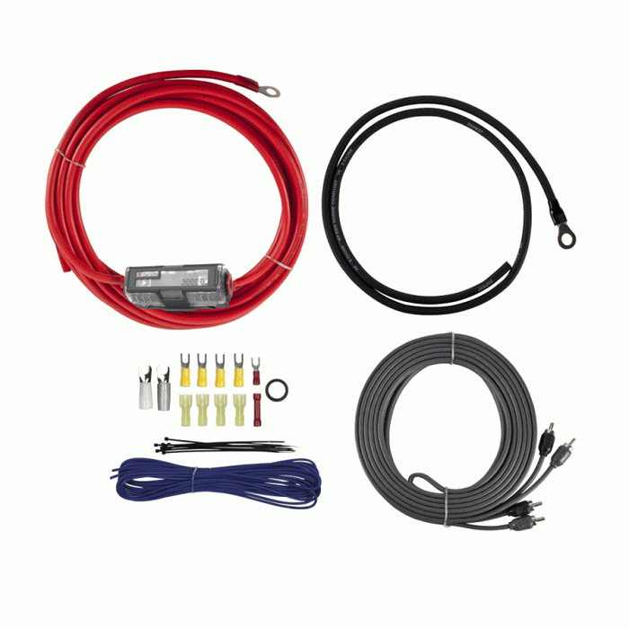 V8-AK8 METRA 8 Gauge OFC 8 AWG Complete Amplifier Amp Installation Wire Kit 8GA (Oxygen Free Copper)