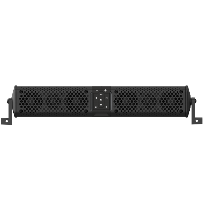 STEALTH XT 6-B Wet Sounds Amplified Bluetooth Powered Soundbar Black 6-Speaker System with Remote ATV UTV RZR Polaris Can-Am