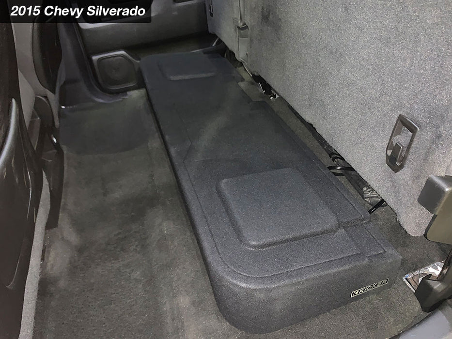 51KGMDL7T122 KICKER Chevy/GMC Truck Specific Dual 12" L7T Loaded Down Firing Enclosure 1200W RMS 2 Ohm