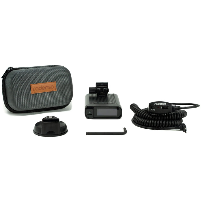 DS1 Radenso Extreme Range Radar Detector - Magnet Mount, Bluetooth App, Multi Color OLED Display, Less False Alerts, Auto GPS Lockouts