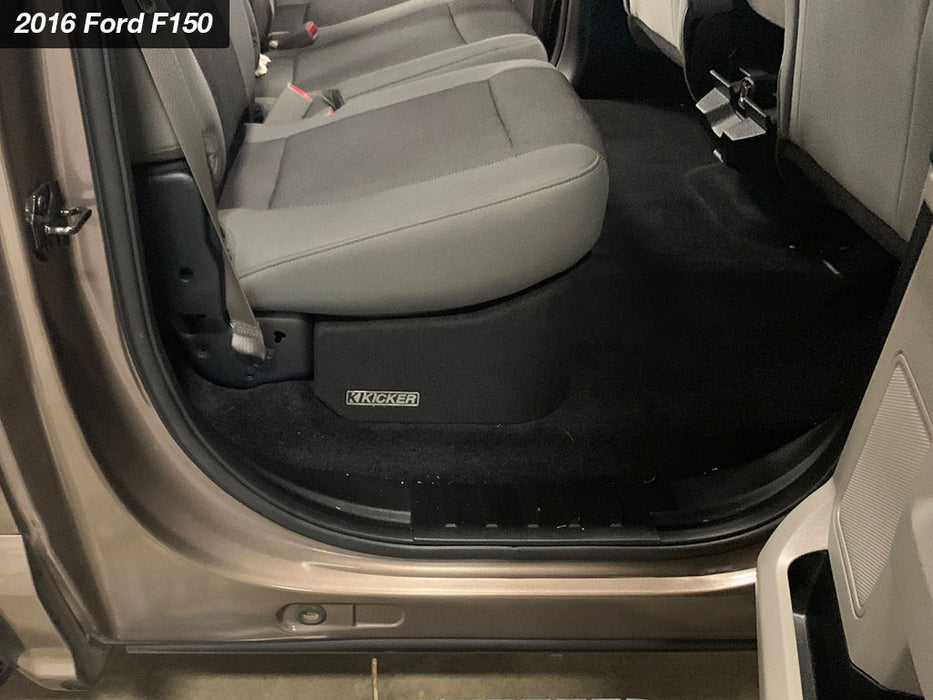 51KFDL7T102 KICKER Ford Truck Specific Dual 10" L7T Loaded Down Firing Enclosure 1000W RMS 2 Ohm