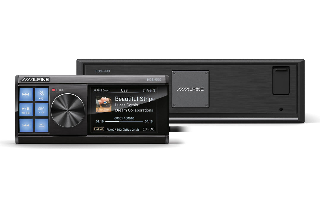 HDS-990 Alpine Status Hi-Res Digital Media Player with Bluetooth® Wireless Technology, USB