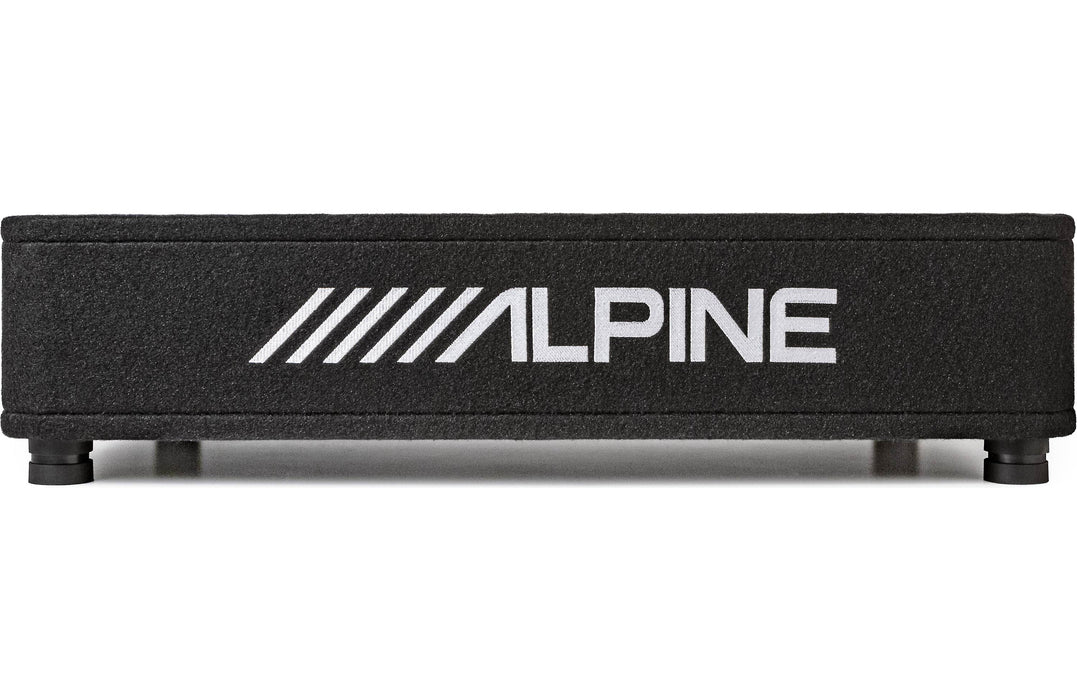 RS-SB12 Alpine R-Series 12" Shallow Subwoofer Sub Single Loaded Down Firing Enclosure 600W RMS 2 Ohm