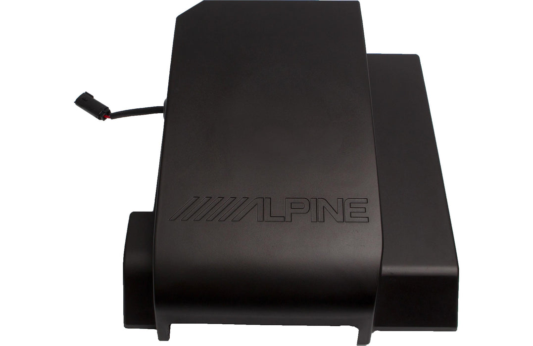 SBV-10-WRA Alpine Pre-Loaded 10" Subwoofer Sub Underseat Enclosure for 2007-2018 Jeep Wrangler JKU IP66 Rated Dust and Water Resistant 350W RMS 2 Ohm