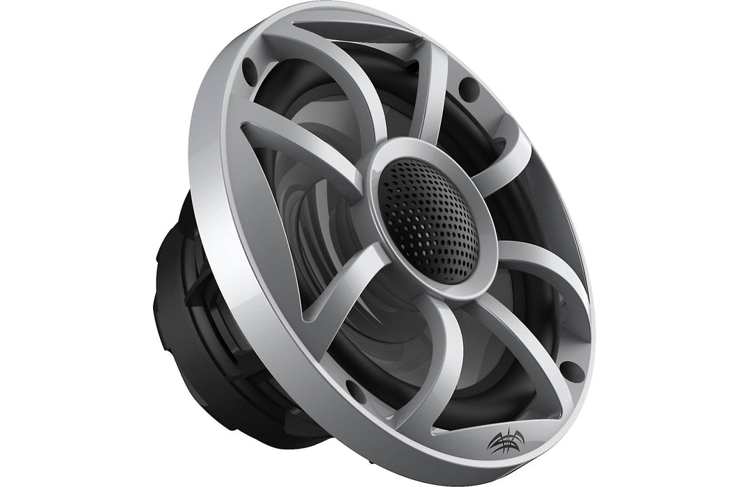 RECON 5-S Wet Sounds Recon Series 5.25" High-Output Component Style Coaxial Speakers w/ XS-Silver Grilles 50W RMS 4 Ohm (Pair)