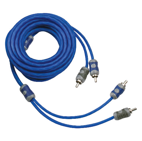 46KI25 KICKER K-Series 2-Channel RCA Interconnects, 5.0 Meter