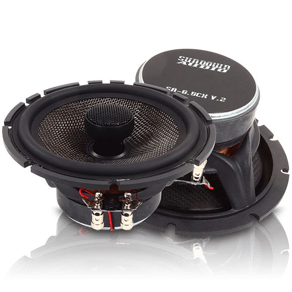 S-SA6.5CXV2 Sundown Audio SA-6.5CX 6.5" inch Coaxial 2-Way Speakers+Built-in Tweeters 80W RMS Car Audio (Pair)