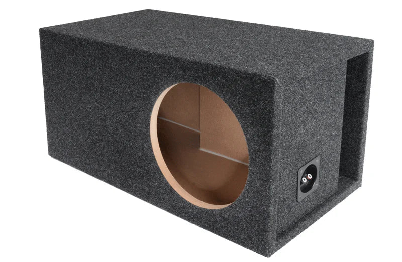 10LSV Black Carpeted Atrend 10" Single Subwoofer Ported Box For SPL High-Output Subwoofer (Unloaded Enclosure)