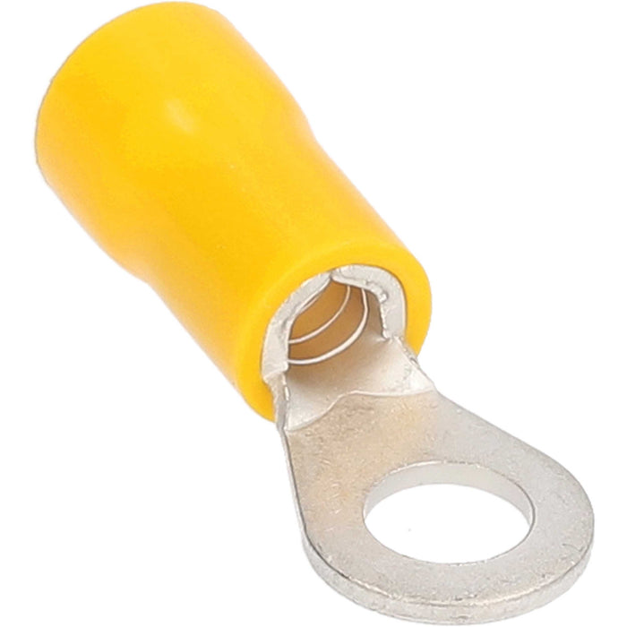 YVRT10 METRA Yellow Vinyl #10 Ring Terminal for 12-10 Gauge Wire (Each)