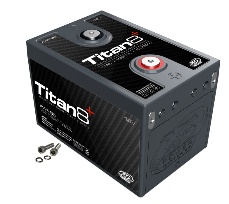 PWR-S5 XS Power TITAN8 Battery Module 12V Lithium Titanate LTO 5000W with Built-in 2/0 GA Distribution