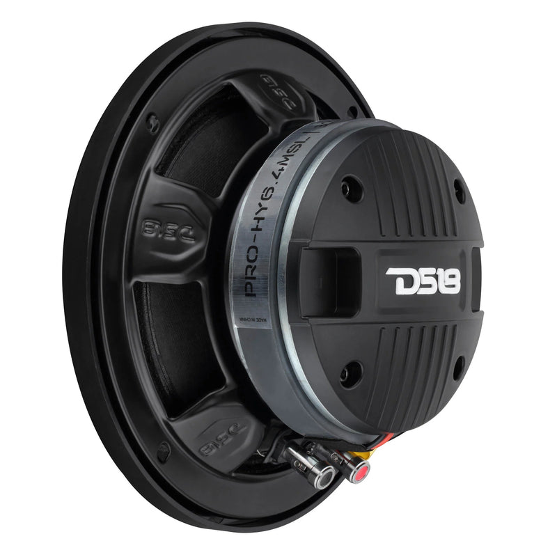 PRO-HY6.4MSL DS18 6.5" Shallow Hybrid Midrange Loudspeaker with Built-In Compression Driver 300W Max 4 Ohm IP65 Water Resistant ( Single Speaker)