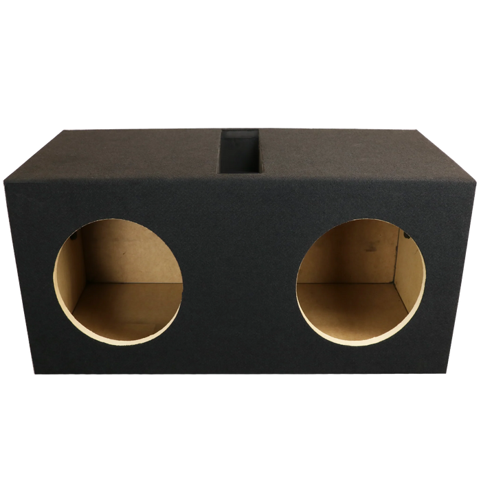 18SDDV Black Carpeted Atrend 18" Dual Sundown M, E, SD, SA & U Series Subwoofer Ported Box (Unloaded Enclosure)