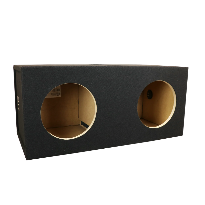 12SDDV Black Carpeted Atrend 12" Dual Subwoofer Ported Box For Sundown M, E, SD, SA & U Series Subwoofers (Unloaded Enclosure)