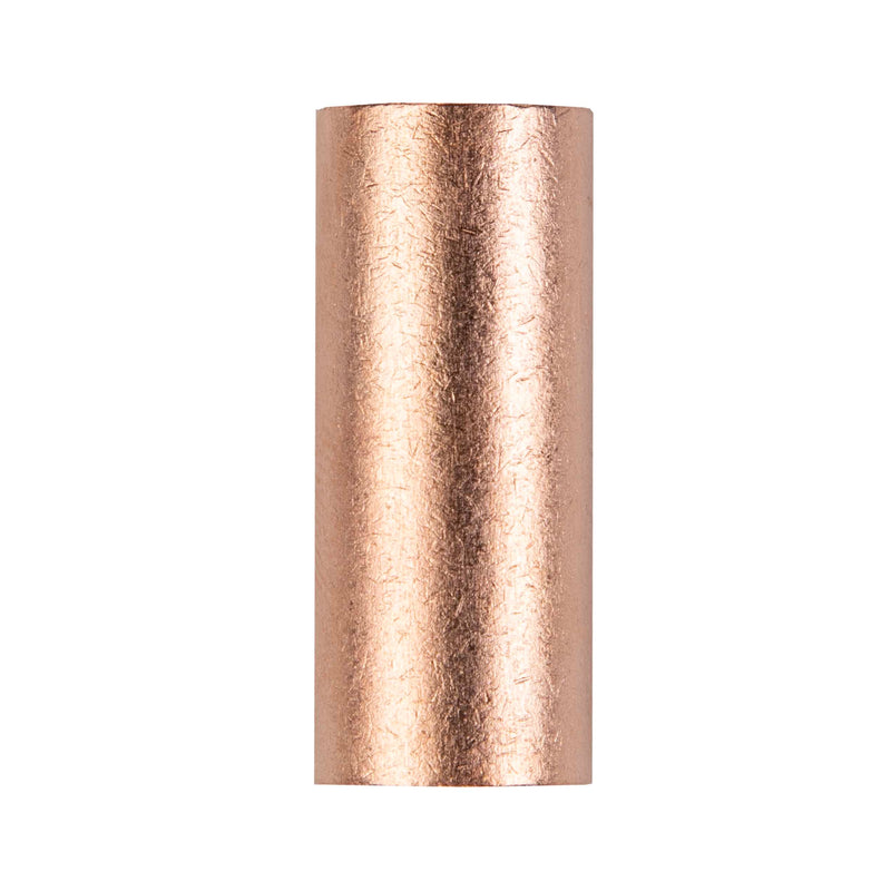 CUR1-0 METRA Uninsulated 1/0 GA Copper Butt Connector (Each)