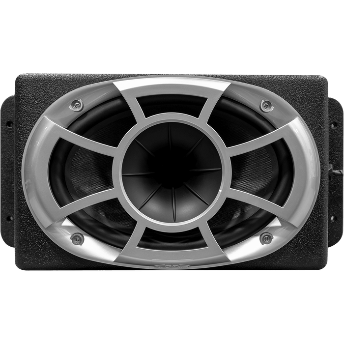 REV 6X9 SM-B Wet Sounds Revolution Series 6x9" HLCD with Surface Mountable Roto-Mold Enclosure + Grill Black 150W RMS 4 Ohm (Pair)