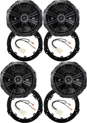 Complete Ford Fusion speaker upgrade kit with KICKER 43DSC6504 speakers, wiring harnesses and mounting adapters