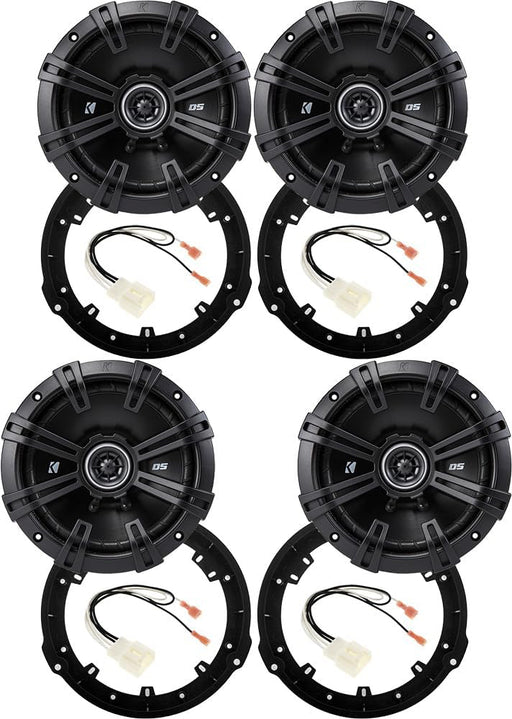 Complete Ford Fusion speaker upgrade kit with KICKER 43DSC6504 speakers, wiring harnesses and mounting adapters