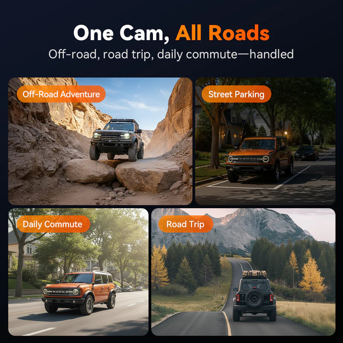 G900TriPro Bumper Wolfbox 4K Sony Starvis2 12" Rear View Mirror Dash Cam Touch Screen Smart Mirror 5.8GHz WiFi 256GB SD Card with Voice Control