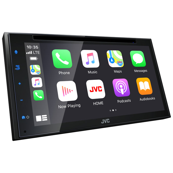 KW-V660BT JVC Digital Multimedia CD/DVD Receiver 6.8” Double-Din Touchscreen Head Unit with CarPlay and Android Auto, AM/FM, Bluetooth, USB Port, SiriusXM Ready, Car Radio