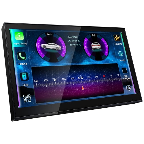 KW-Z800AW JVC 8" Direct Drop-In Replacement Touchscreen HD Display Digital Multimedia Receiver Single-Din Head Unit with Wireless CarPlay and Wireless Android Auto, HDMI, AM/FM, Bluetooth, USB, iDatalink Maestro, SiriusXM Ready, Car Radio