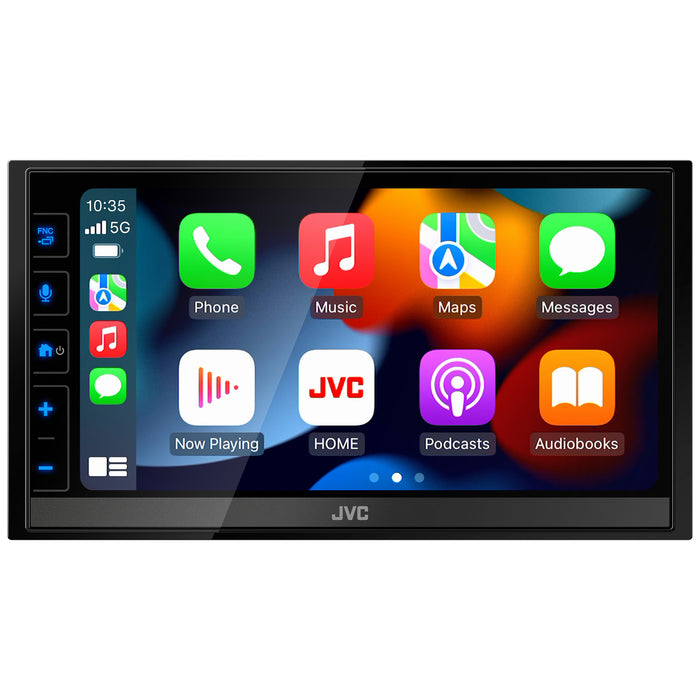 KW-M785BW JVC Digital Multimedia Receiver 6.8” Double-Din Touchscreen Head Unit with Wireless CarPlay and Wireless Android Auto, HDMI, AM/FM, Bluetooth, USB Port, iDatalink Maestro, SiriusXM Ready, Car Radio