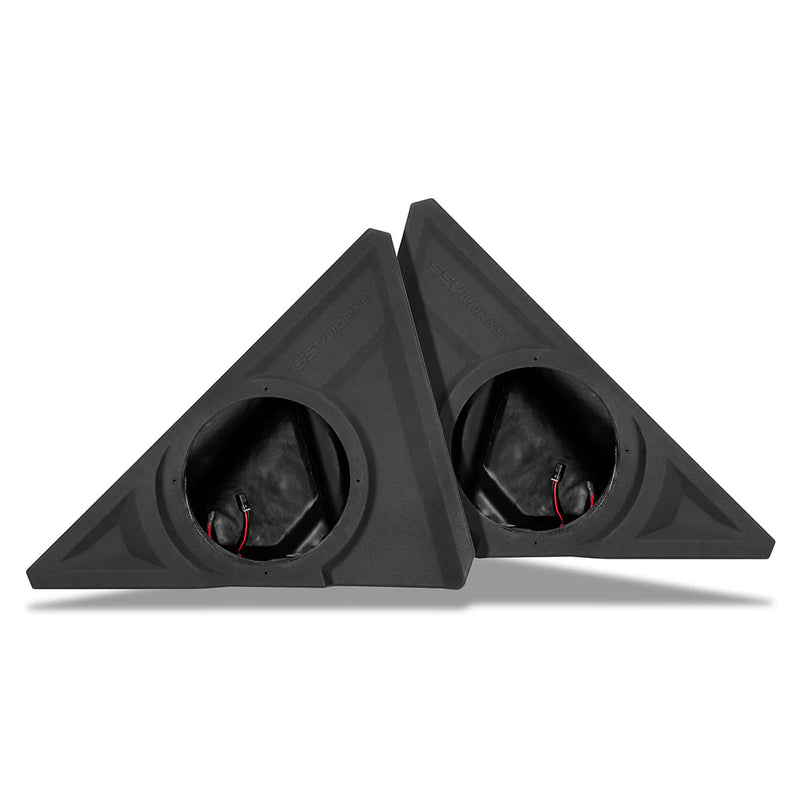 240-SS-F68U SSV Works 2015-2025 Polaris Slingshot Kickpanel Pods for 8" or 6.5" Speakers (Unloaded)
