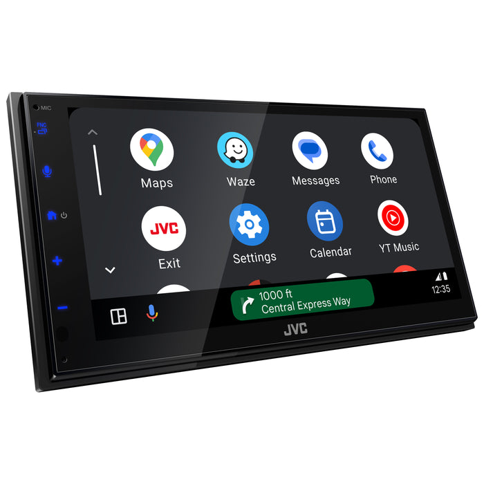 KW-M590BT JVC Digital Multimedia Receiver 6.8” Double-Din Touchscreen Head Unit with CarPlay and Android Auto, AM/FM, Bluetooth, USB Port, Car Radio