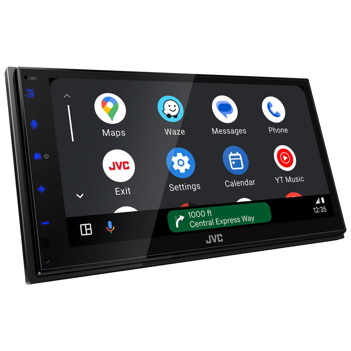 KW-M595BT JVC Digital Multimedia Receiver 6.8” Double-Din Touchscreen Head Unit with CarPlay and Android Auto, AM/FM, Bluetooth, USB Port, iDatalink Maestro, SiriusXM Ready, Car Radio