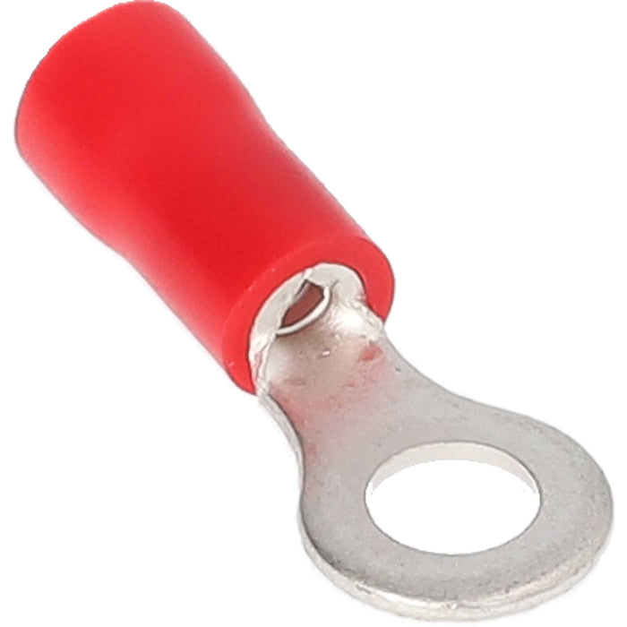 RVRT8 METRA Red Vinyl #8 Ring Terminal for 22-18 Gauge Wire (Each)