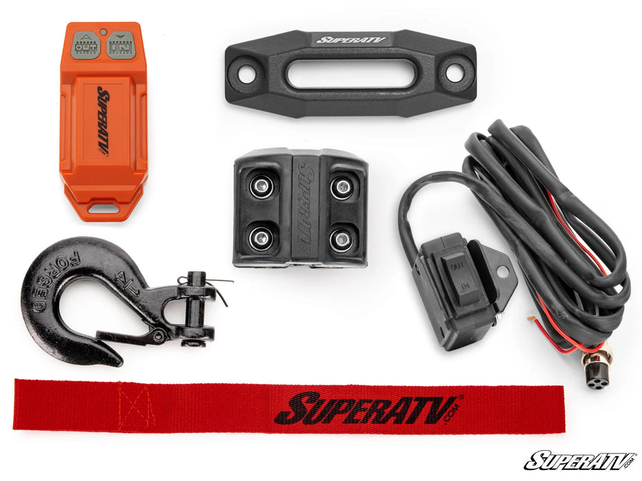 WN-3500 SuperATV 3500 Lb. UTV/ATV Winch With Wireless Remote & Synthetic Rope