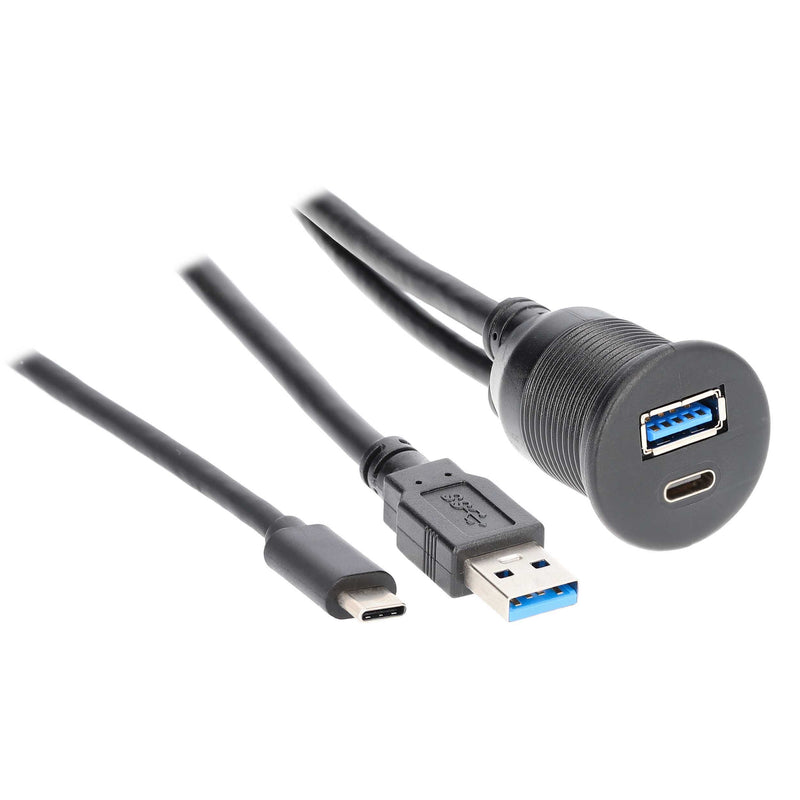 IBR114 METRA USB + USB-C Flush Mount Pass Through Extension