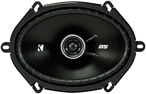 43DSC6804 KICKER DS Series 6x8" Coaxial 2 Way Speakers Factory Upgrade 50W RMS 200W Peak 4 Ohm Car Audio (Pair)